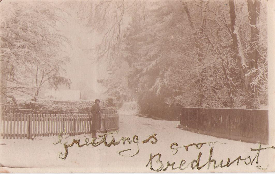 1923 - Christmas - Miss Winnie Rush Outside School